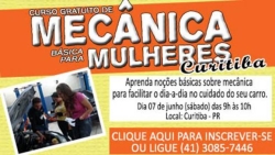 Curso Gratuito de Mecânica básica para  Mulheres Curitiba